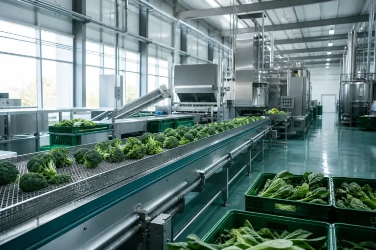 Lebensmittelproduktion am Förderband — Schädlingsbekämpfung für die Lebensmittelindustrie