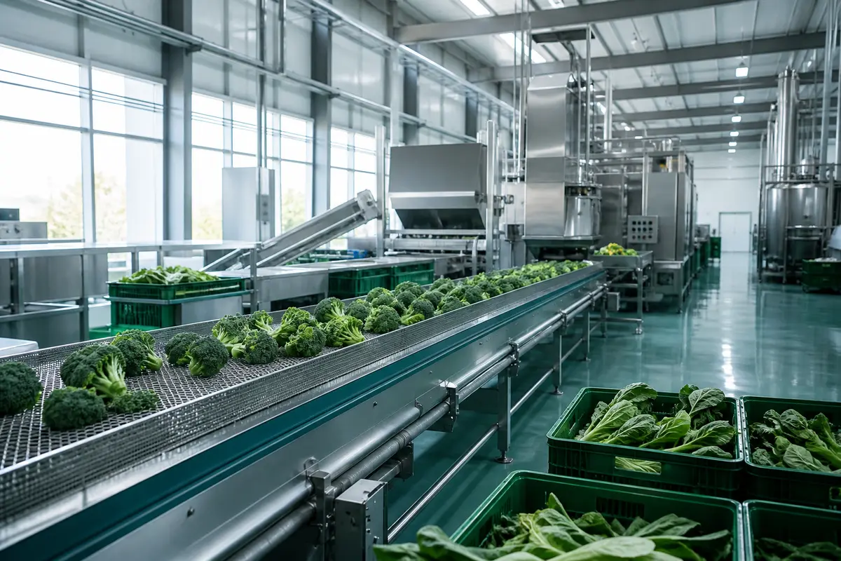 Lebensmittelproduktion am Förderband, Schädlingsbekämpfung für die Lebensmittelindustrie